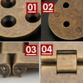 thumbnail image 2 of CRAFTHROU 4 Pcs Charnière de Rotation en Alliage de Zinc pour Armoire Garde-Robe Invisible Durable Facile à Installer 3.1*1.2 Po, 2 of 6