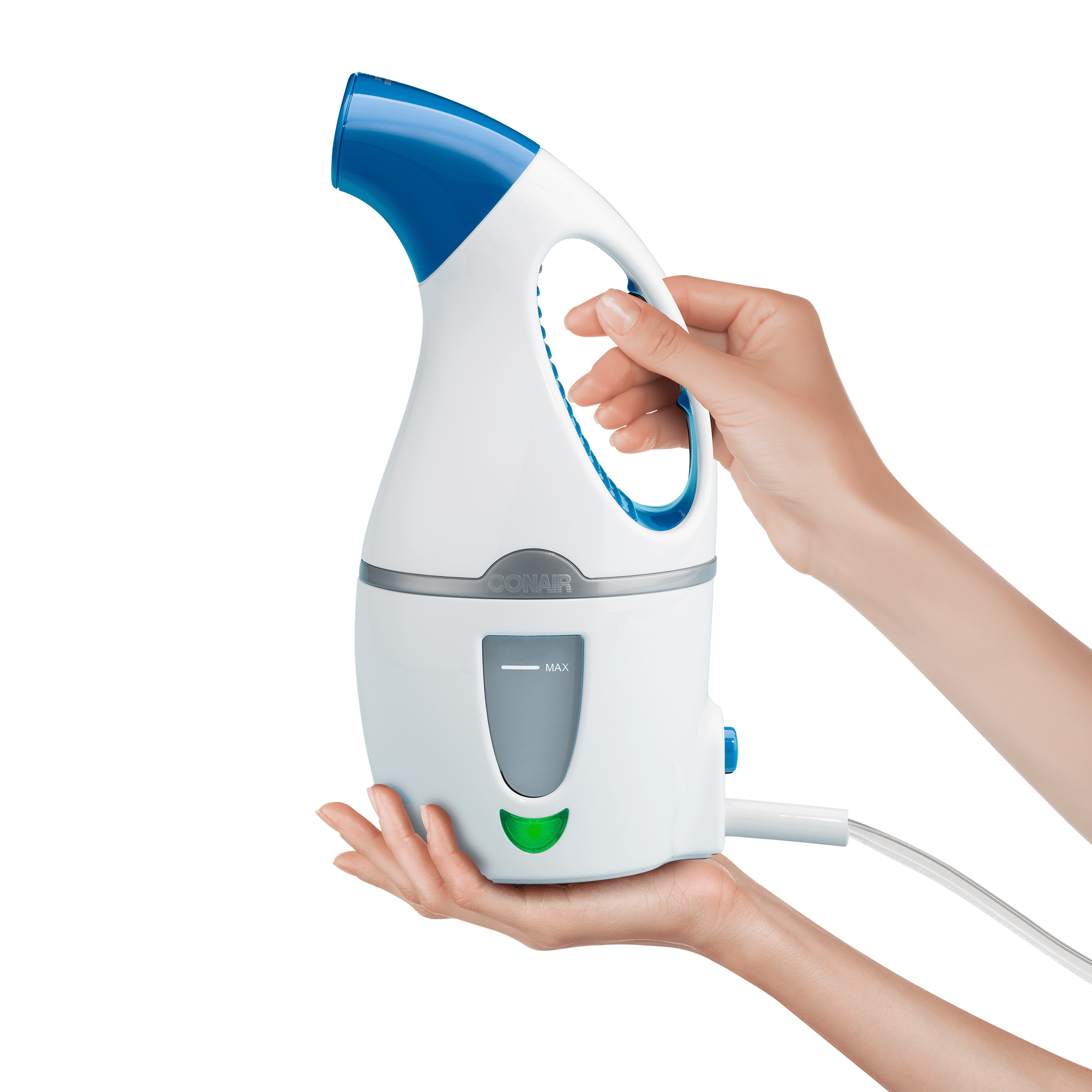 Conair Complete Steam Hand Held Fabric Steamer; White / Blue