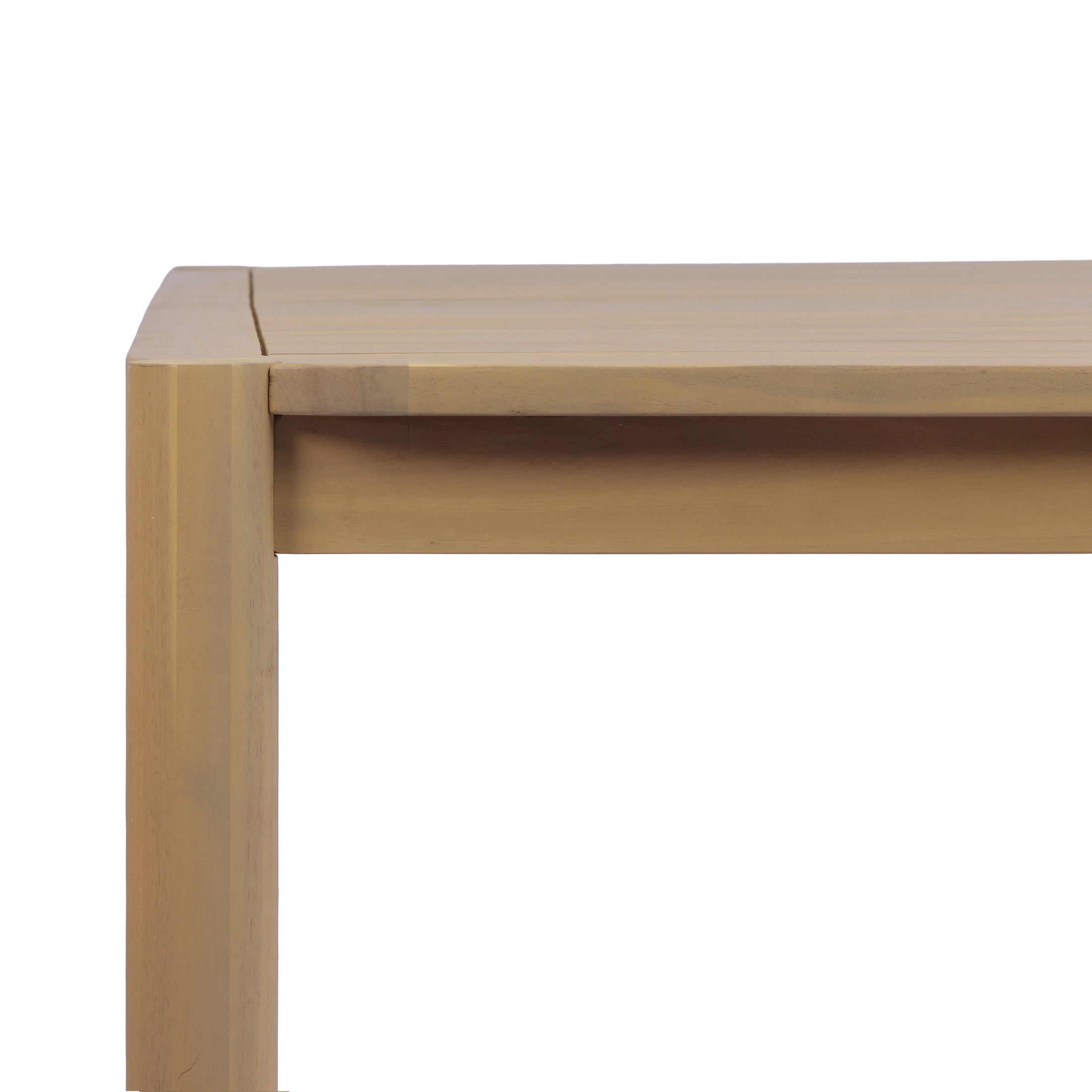 Christopher Knight Home 70.75" Outdoor Patio Acacia Wood Rectangular Dining Table for 4-6, Light Teak