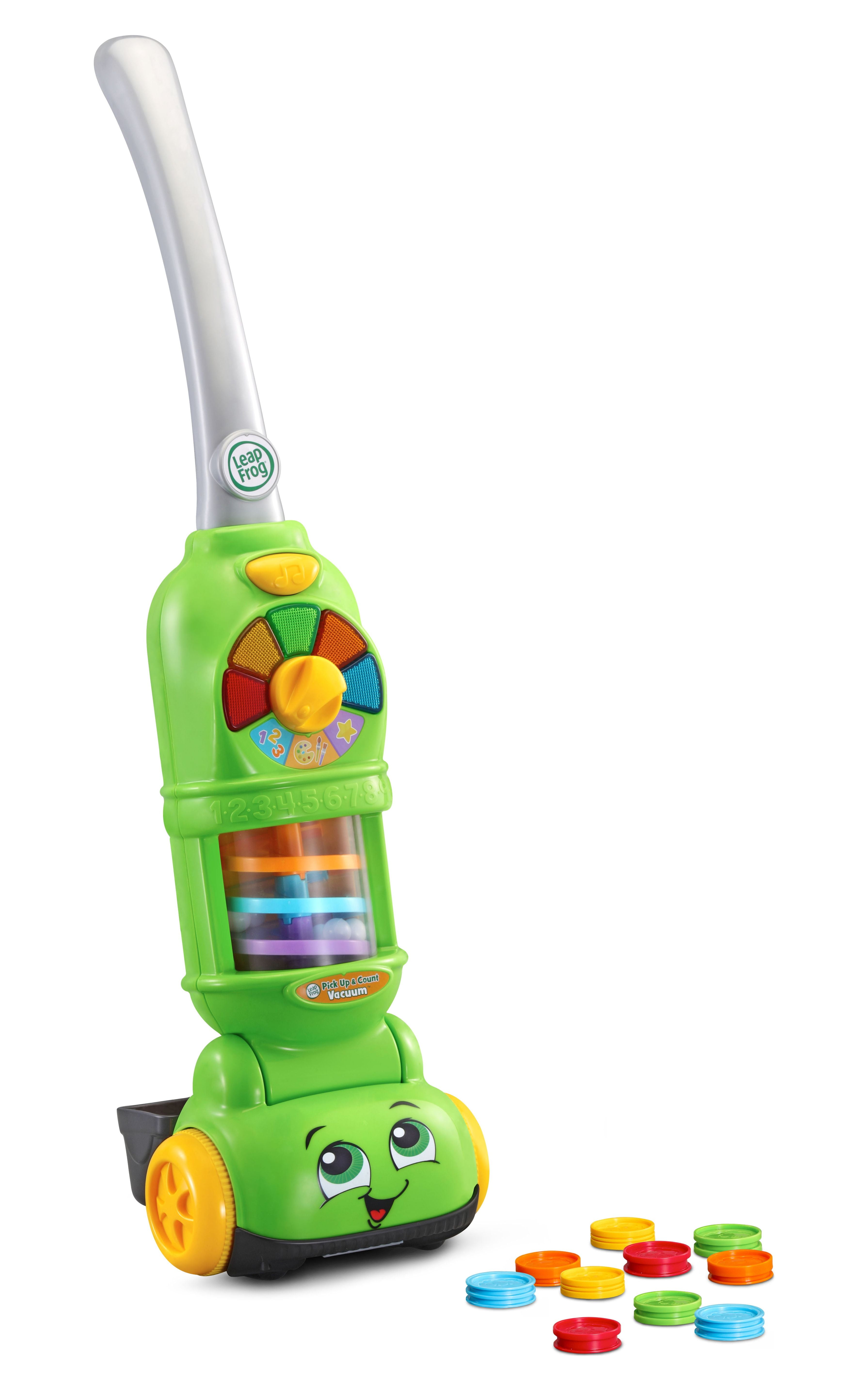 LEAP 4 オリーブドラブ 光学機器3セット LeapFrog Toddler Vacuum, Pick Up & Count Toy with 10 Colorful Play