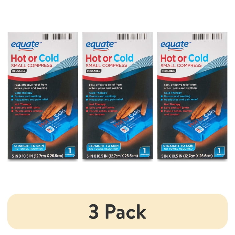 Equate Reusable Hot or Cold Small Compress, 3-Pack photo 1