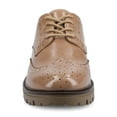 thumbnail image 6 of Journee Womens Claudiya Lug Outsole Almond Toe Oxford, Widths Available, 6 of 9