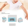 thumbnail image 3 of Miniature Kitchen Furniture Set, Smoothing Surfaces Kettle Bright Color Dollhouse Miniature Toaster Oven  For Daily Play For Kids, 3 of 8