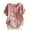 Pink, variant on Ichuanyi Womens Tops, Women Print Casual Short Sleeve O-Neck Button Loose Shirt Top Blouse