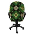 thumbnail image 3 of Abstract Office Chair Slipcover, Nature Toned Motifs Mosaic Pattern Antique Geometric and Floral Art Composition, Protective Stretch Decorative Fabric Cover, Standard Size, Multicolor, by Ambesonne, 3 of 5