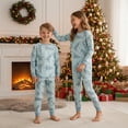 thumbnail image 6 of Family Matching Christmas Pajamas, Christmas Tree Print/Solid Long-Sleeved Tops + Trousers/One-Piece Jumpsuit/Dog Clothes, 6 of 7
