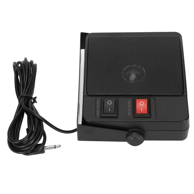 External Communications Speaker, 3.5mm Plug 8 Ohm Impedance Speaker Stable Performance ABS With Base For TM271A For FT 1807M