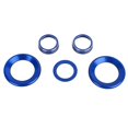 thumbnail image 6 of For Honda Civic 2016-2021 Aluminum Center Console AC Switch Ring Cover Trim Blue, 6 of 6
