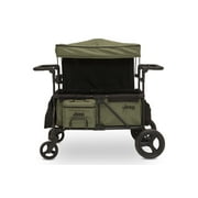 Jeep Deluxe Wrangler Wagon Stroller for 2 Kids with Cooler Bag, Parent Organizer & All-Terrain Wheels by Delta Children