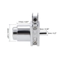 thumbnail image 4 of Cerradura de Empuje Única para Puerta de Gabinete de Vidrio Deslizante, Se Ajusta a 5mm de Grosor, Igualada, 2 Pcs, 4 of 4