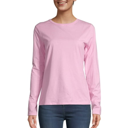 Hanes Women's Long Sleeve Crewneck Tee