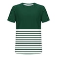 thumbnail image 3 of Big & Tall T-Shirts for Men M-5X Plus Size Short Sleeve Crewneck Tees Tops Mens Casual Stripe Printed Pullover Drop Shoulder Tshirts Shirts, 3 of 5