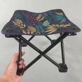 thumbnail image 4 of Taburete plegable portátil para sillas plegables al aire libre, mini taburete plegable para acampar para pesca, camping, viajes, senderismo, playa, barbacoa, 4 of 4
