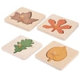 thumbnail image 1 of CTIRCHIU 4pcs Educational Puzzle Toddler Assorted Color Leaves Shape for Kids Fun Activities, 1 of 8