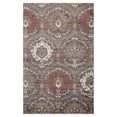 thumbnail image 2 of 5' X 8' Rust Floral Stain Resistant Area Rug, 2 of 3