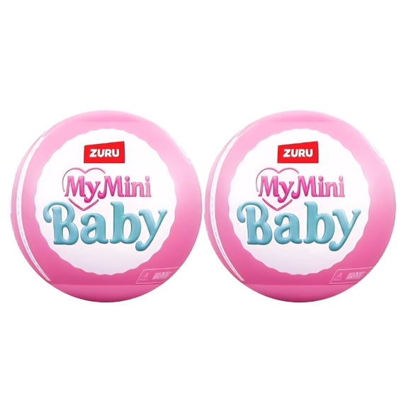 My Mini Birthday Series 1 by ZURU Collectible Mystery Capsule Baby Doll 2-Pack