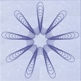 thumbnail image 1 of Ahgly Company Machine Washable Indoor Square Transitional Lavender Blue Area Rugs, 4' Square, 1 of 7