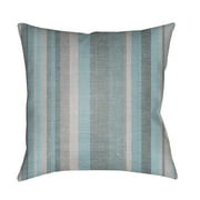 Surya LOTA-STRP1-2626 Lolita 26" Wide Square Striped Polyester Outdoor Accent Pillow Cover