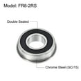 thumbnail image 3 of FR8-2RS Flanged Ball Bearing 1/2x1-1/8x5/16 inch Double Sealed Chrome Steel Flange Bearings, 10 Packs, 3 of 5