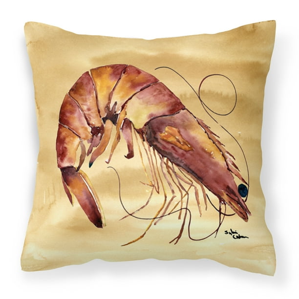 Shrimp Fabric Decorative Pillow