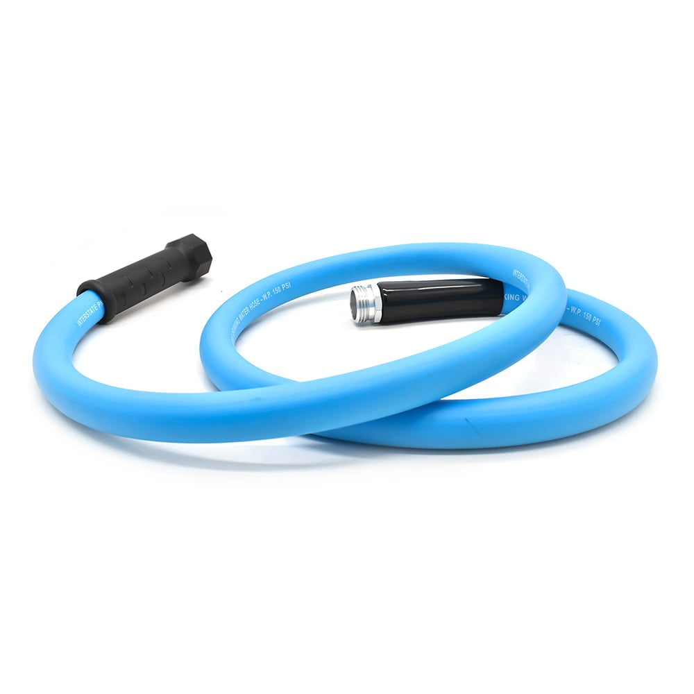 Interstate Pneumatics HHW-005 5/8 Inch x 5ft Drinking Water Safe Hybrid Polymer Garden Hose
