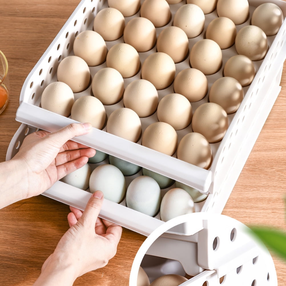 Masteelf  Egg Container Refrigerator Crisper Organizer Kitchen Drawer for Fridge