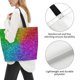 thumbnail image 3 of Disketp Colorful Glitter Bolsa Tote Estampada para Mujer, Bolso de Hombro y de Mano para Compras y Viajes, 3 of 8