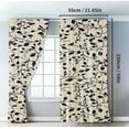 thumbnail image 4 of Black & Beige Floral Print Curtain, Elegant Vintage Style ，Blackout Curtains，for Home, Kitchen & Restaurant Décor,A, 4 of 10