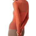 thumbnail image 4 of Women T-shirt, Long Sleeve Turtleneck Swiss Dots See-through Slim Fit Sheer Tops Clubwear, 4 of 6