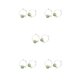 thumbnail image 1 of Minnieouse 1 par de pendientes de aro, joyería para novias, regalos personalizados de aniversario, accesorios para disfraces, verde y blanco Type2 NO2 Minnieouse CBP269609, 1 of 6