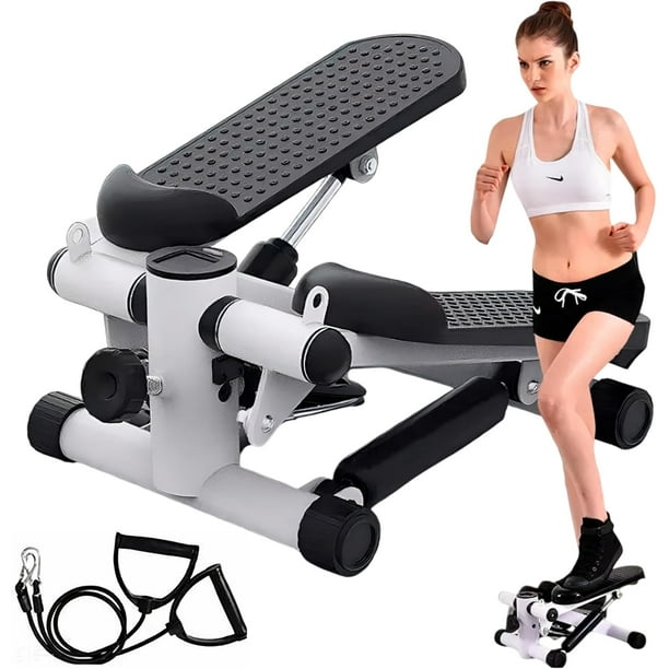 Mini Escaladora Bluelander para Ejercicio en Casa con Bandas Removibles, Escaladora Eliptica con Monitoreo de Pasos, Tiempo y Calorias