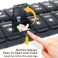 thumbnail image 2 of Pill Organizer 2 Times a Day, Day Night Pill Case, Pill Box 7 Day, Easy Fill & Push Button Design, Large Compartment Weekly Pill Box, Medicine Organizer for Fish Oil/Vitamins/Supplements, 2 of 5