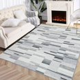 thumbnail image 1 of Runner Rug Washable Checkered  Rugs for Living Room Bedroom Kitchen Hallway Entryway Laundry Contemporary Abstract Rug Modern Geometric Rug Low Pile Office Rug Non Slip Blue, 1 of 9