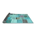 thumbnail image 2 of Ahgly Company Indoor Square Patchwork Light Blue Transitional Area Rugs, 3' Square, 2 of 4