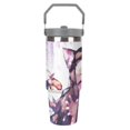thumbnail image 3 of Demon Slayer Nezuko 30 Oz Tumbler With Handle And Straw, Stainless Steel Vacuum Travel Mug, Double Wall Vacuum Insulated Tumbler With Lid, Water Bottle for Gifts Party Office Coffee, 3 of 8