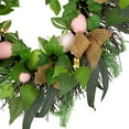 thumbnail image 4 of Northlight Easter Egg and Burlap Ribbon Mixed Foliage Twig Wreath - 22", 4 of 9