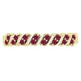 thumbnail image 2 of Dazzlingrock Collection Round Ruby Wave Style Stackable Wedding Band for Women (Color Red, Clarity Highly Included) in 10K Yellow Gold, Size 5, 2 of 4