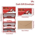 thumbnail image 5 of CCOCC 2026 New Plaid Santa Claus Folding Money Card Holiday Party Surprise Card Folding Christmas Cards Envelope Gift for Men Women, 5 of 7