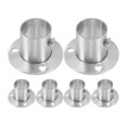 thumbnail image 2 of 6pcs Closet Rod Holder Shower Curtain Rod Brackets Home Pole Socket Pipe Holder Bracket, 2 of 5