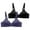 BK1, variant on DuoJiaJ 2PC Women's Solid Color Cup Gathered Breathable Side Fold Adjustable Shoulder Strap Large Bra Underwear Wireless Bras Black