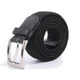 thumbnail image 1 of Ceinture Tressée Extensible en Tissu Élastique Multicolore 2041-Noir-G, 1 of 10