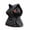 Red, variant on Dserhfy Hooded Cat Statue Resin Mysterious Black Cat Figurine Gothic Tabletop Mini Cat Sculpture Halloween Decoration Gift for Cat Lovers