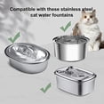 thumbnail image 2 of Cat Water Fountain Filters,Compatible with Stainless Steel Pet Fountain 8 Filters with 8 Sponges Replacement Filters for Cat Fountain (8 Filters& 8 Sponges), 2 of 7