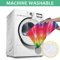 thumbnail image 6 of Colorful Rainbow Tie Dye Spiral Pattern Square Tablecloth,Waterproof Square Table Cover,Wipeable Spillproof Washable Table Cover for Home Kitchen Party Decor 52"x52"(132x132cm), 6 of 6