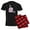 With Red Plaid Pant, variant on CafePress - Cute Pink Octopus Pajamas - Men's Dark Loose Fit Cotton Pajama Set