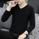 thumbnail image 2 of Suéteres sin capucha con cuello en V para hombre, ropa de punto, suéteres negros para hombre, estilo de negocios, holgados, divertidos, moda urbana, tendencia 2024, cigarrillos, 2 of 5