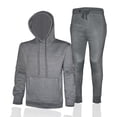 thumbnail image 1 of Ensemble de Survêtement d'Entraînement à Capuche en Molleton Épais pour Hommes, 1 of 1