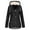 Black coat for women, variant on Usmixi 2023 Trench Jacket for Women Winter Womens Overcoat Winter Outdoor Warm Thickened Fleece Lined Windbreaker Jacket Plus Size Casual Pocket Solid Drawstring Plush Hooded Coat Weekly