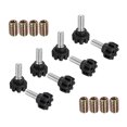 thumbnail image 1 of Uxcell 8 Pcs M8 Thread Adjustable Furniture Levelers, 1.3 x 0.79" Screw Leveling Feet with 8 Pcs 0.79" Coupling Nut Anti Slip Floor Protector for Table Chair Cabinet Desk Sofa Workbench, 1 of 6