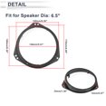 thumbnail image 5 of Unique Bargains Speaker Spacer Ring Tweeter Speaker Spacer Adator for Opel VIVARO for 6.5" 2 Set, 5 of 7